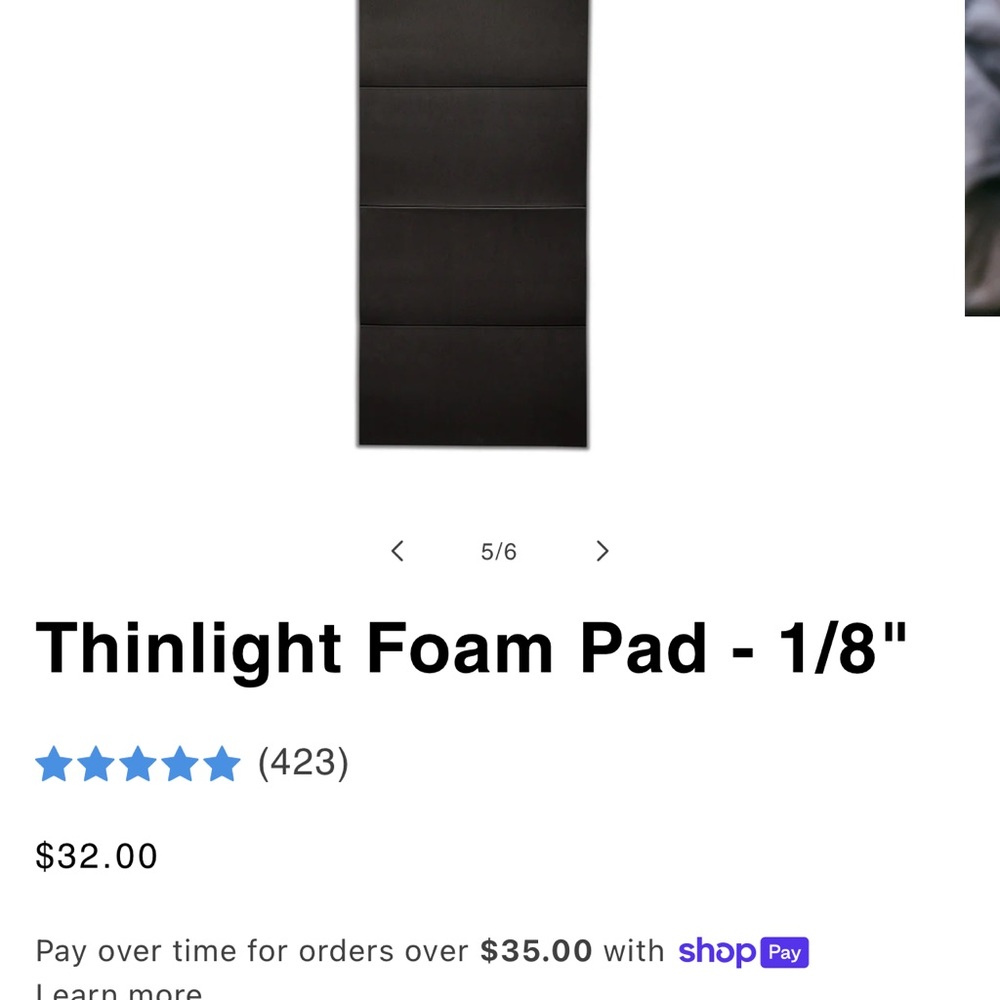 Gossamer Gear Thinlight Foam Pad